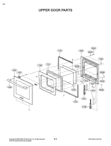 Upper Door Parts parts for Lg Wall Oven WDEK9419S from AppliancePartsPros.com