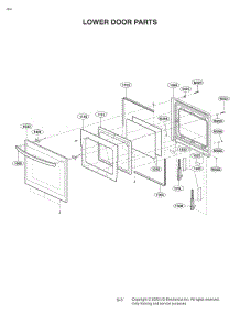 Lower Door Parts parts for Lg Range WDEP9427F from AppliancePartsPros.com