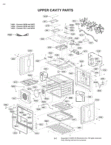 Upper Cavity Parts parts for Lg Range WDEP9427F from AppliancePartsPros.com