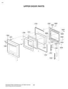 Upper Door Parts parts for Lg Range WDEP9427F from AppliancePartsPros.com