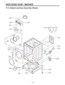 Section 4 parts for Lg Washer Dryer Combo WKEX200HGA from AppliancePartsPros.com