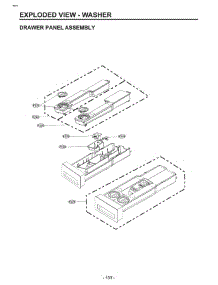Drawer parts for Lg Washer Dryer Combo WKEX300HBA from AppliancePartsPros.com