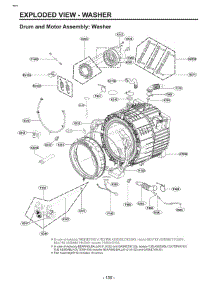 Drum And Motor Assembly: Washer parts for Lg Washer Dryer Combo WKEX300HBA from AppliancePartsPros.com
