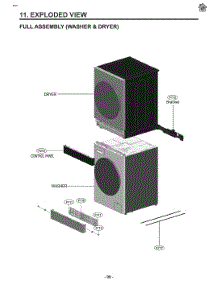 Full Assembly (Washer And Dryer) parts for Lg Washer Dryer Combo WKHC152HWA from AppliancePartsPros.com