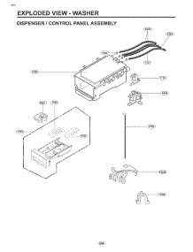 Dispenser  /  Control Panel Assembly parts for Lg Washer Dryer Combo WKHC202HBA from AppliancePartsPros.com