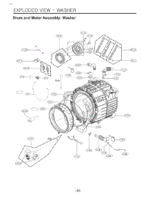 Drum And Motor Assembly: Washer parts for Lg Washer Dryer Combo WKHC202HBA from AppliancePartsPros.com