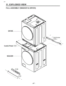 Section 1 parts for Lg Washer Dryer Combo WKHC202HBA from AppliancePartsPros.com