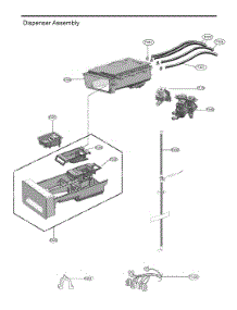 Dispenser Assembly parts for Lg Washer Dryer Combo WKHC252HBA from AppliancePartsPros.com