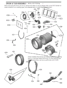 Drum And Tub Assembly parts for Lg Washer Dryer Combo WKHC252HBA from AppliancePartsPros.com