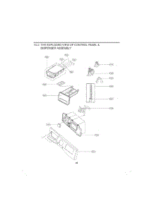 Control Panel & Dispenser Assembly parts for Lg Washer WM1385HW from AppliancePartsPros.com
