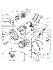 Drum And Tub Assembly parts for Lg Washer WM2350HSC from AppliancePartsPros.com