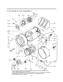 Drum & Tub Assembly parts for Lg Washer WM2550HWCA from AppliancePartsPros.com