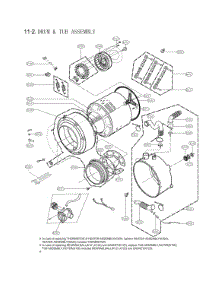 Drum & Tub Assembly parts for Lg Washer WM2650RD from AppliancePartsPros.com