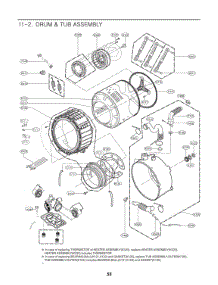 Exploded View parts for Lg Washer WM3070RD from AppliancePartsPros.com