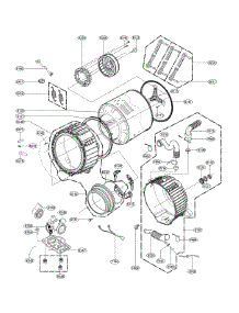 Drum And Tub Assembly parts for Lg Washer WM3170CW/01 from AppliancePartsPros.com