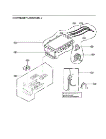 Dispenser Assy parts for Lg Washer WM3400CW/00 from AppliancePartsPros.com
