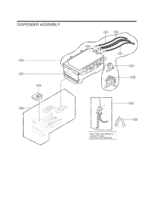 Dispenser parts for Lg Washer WM3460CV from AppliancePartsPros.com
