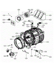 Drum And Tub Assembly parts for Lg Washer WM3460CW from AppliancePartsPros.com