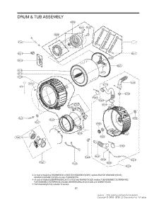 Section 2 parts for Lg Washer WM3470CW from AppliancePartsPros.com