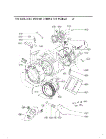 Section 3 parts for Lg Washer WM3499HVA from AppliancePartsPros.com