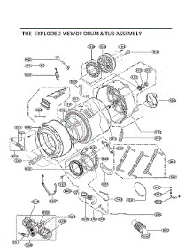 Drum & Tub Assy parts for Lg Washer WM3555HWA from AppliancePartsPros.com