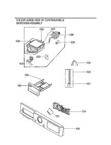 Control Panel & Dispenser Assy parts for Lg Washer WM3555HWA from AppliancePartsPros.com