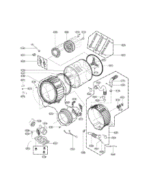 Drum And Tub Assembly parts for Lg Washer WM3575CV/01 from AppliancePartsPros.com