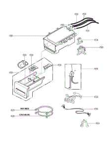 Disperser Assembly parts for Lg Washer WM3575CW/01 from AppliancePartsPros.com