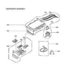 Dispenser Assy parts for Lg Washer WM3600HVA from AppliancePartsPros.com