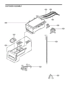 Dispenser Assy parts for Lg Washer WM3600HWA from AppliancePartsPros.com