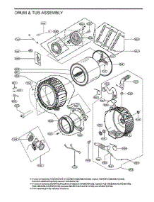 Drum & Tub Assy parts for Lg Washer WM3600HWA from AppliancePartsPros.com