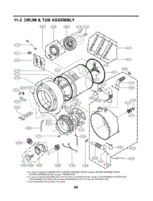 Drum & Tub Assembly parts for Lg Washer WM3988HMA from AppliancePartsPros.com