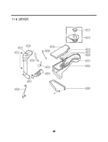 Dryer parts for Lg Washer WM3988HMA from AppliancePartsPros.com