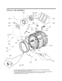 Drum & Tub Assembly parts for Lg Washer WM4080HWA from AppliancePartsPros.com