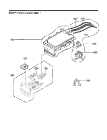 Dispenser Assy parts for Lg Washer WM4200HWA from AppliancePartsPros.com