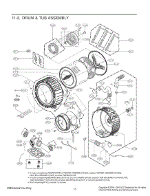Section 2 parts for Lg Washer WM5005HKA from AppliancePartsPros.com