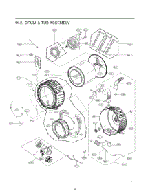 Diagram 2 parts for Lg Washer WM5700HVA from AppliancePartsPros.com