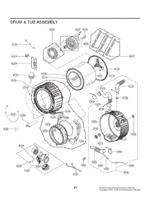 Drum & Tub Assembly parts for Lg Washer WM6500HBA from AppliancePartsPros.com