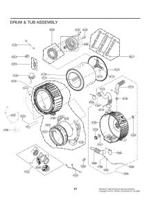 Drum & Tub Assembly parts for Lg Washer WM6500HWA from AppliancePartsPros.com