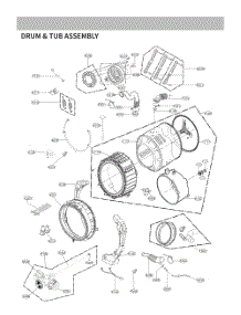 Drum And Tub Assembly parts for Lg Washer WM6900HBA from AppliancePartsPros.com