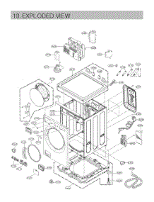 Exploded View parts for Lg Washer WM6900HBA from AppliancePartsPros.com