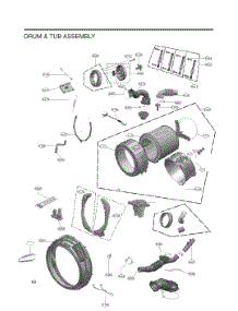 Drum And Tub Assembly parts for Lg Washer WM6998HVA from AppliancePartsPros.com