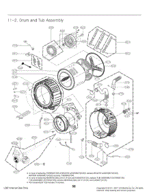 Drum And Tub Assembly parts for Lg Washer WM8980HVA from AppliancePartsPros.com