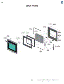 Door Parts parts for Lg Wall Oven WSEP4721S from AppliancePartsPros.com