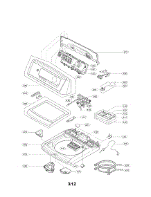 Top Cover Assembly Parts parts for Lg Washer WT5070CW/00 from AppliancePartsPros.com