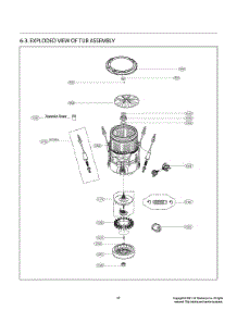 Tub Assembly parts for Lg Washer WT6100CW from AppliancePartsPros.com