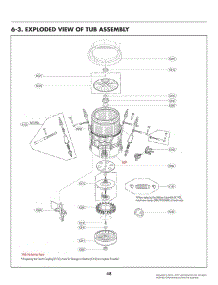 Tub Assembly parts for Lg Washer WT7060CW from AppliancePartsPros.com