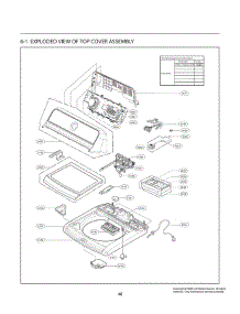 Top Cover Assembly parts for Lg Washer WT7150CW from AppliancePartsPros.com