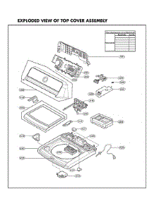 Top Cover Assy parts for Lg Washer WT7150CW/00 from AppliancePartsPros.com