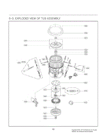 Tub Assembly parts for Lg Washer WT7200CW from AppliancePartsPros.com